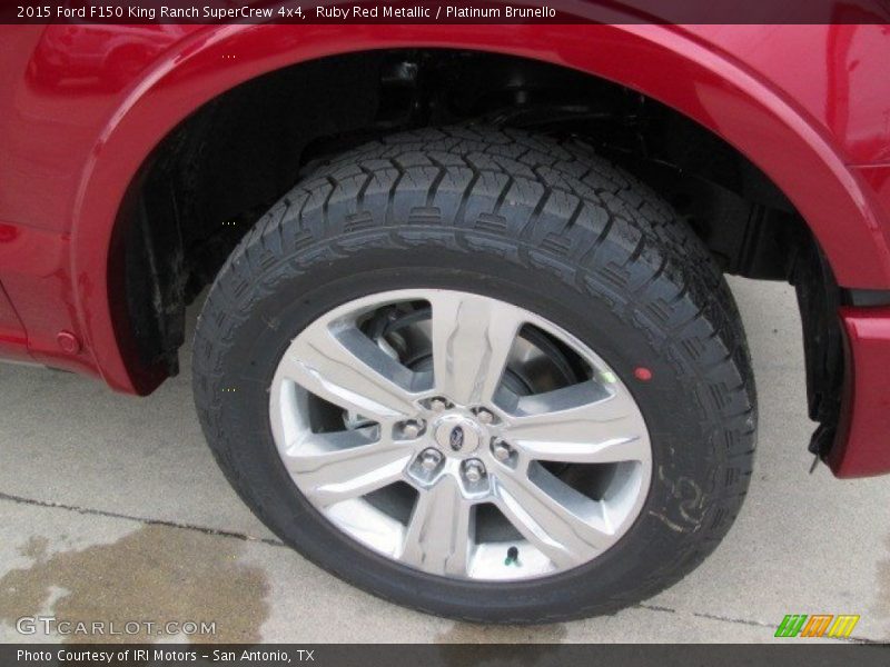 Ruby Red Metallic / Platinum Brunello 2015 Ford F150 King Ranch SuperCrew 4x4