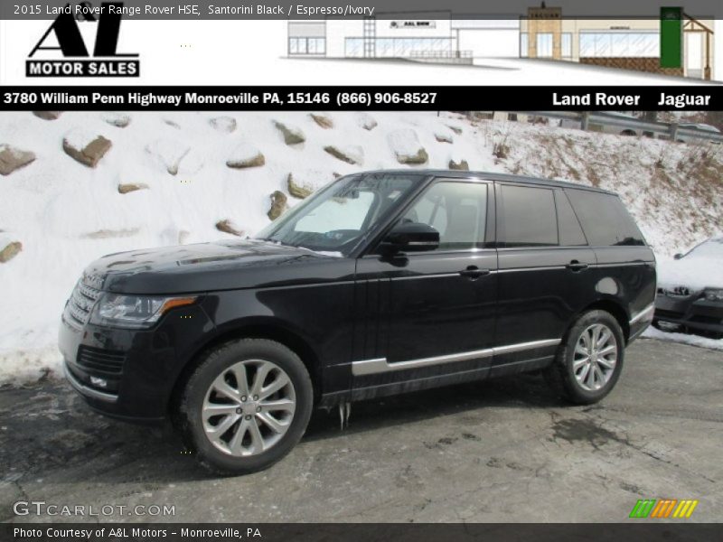 Santorini Black / Espresso/Ivory 2015 Land Rover Range Rover HSE