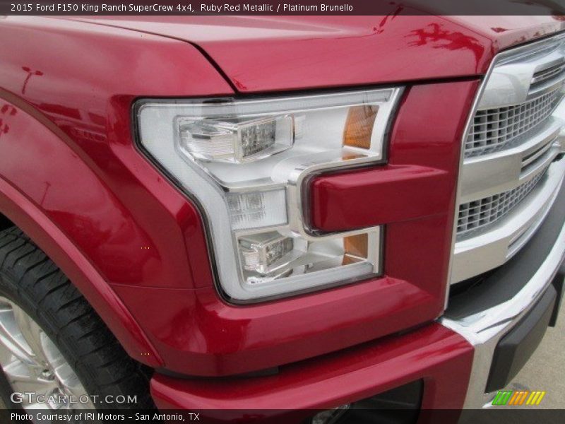 Ruby Red Metallic / Platinum Brunello 2015 Ford F150 King Ranch SuperCrew 4x4