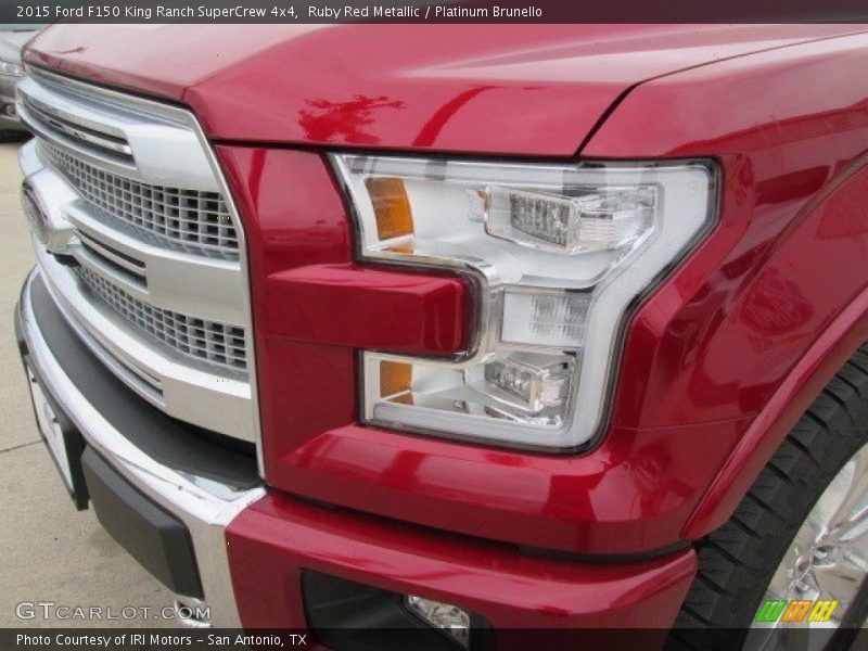 Ruby Red Metallic / Platinum Brunello 2015 Ford F150 King Ranch SuperCrew 4x4