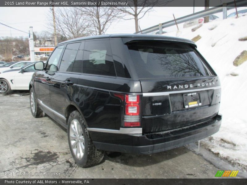 Santorini Black / Espresso/Ivory 2015 Land Rover Range Rover HSE