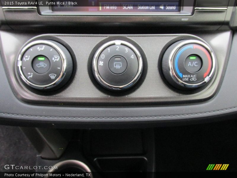 Controls of 2015 RAV4 LE
