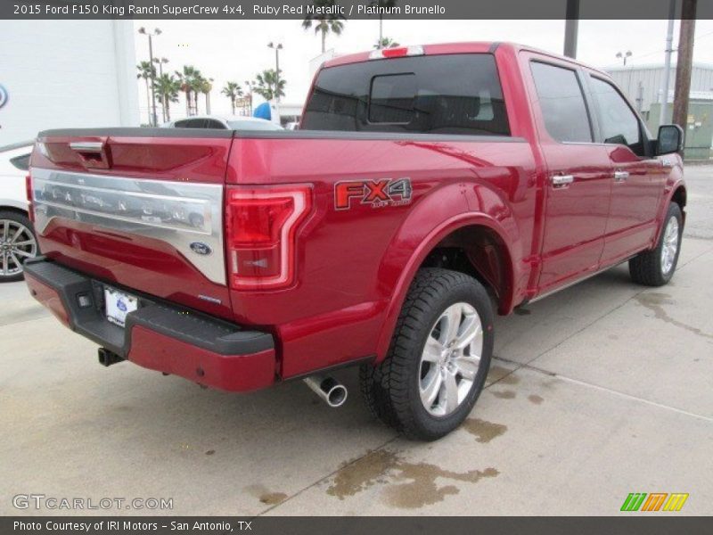 Ruby Red Metallic / Platinum Brunello 2015 Ford F150 King Ranch SuperCrew 4x4