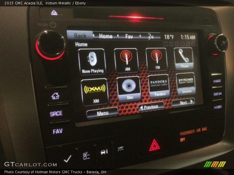 Iridium Metallic / Ebony 2015 GMC Acadia SLE