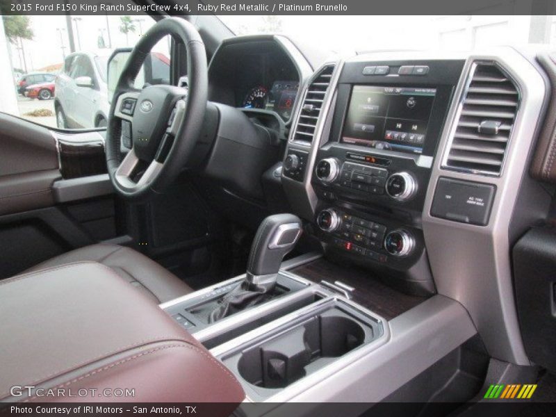 Ruby Red Metallic / Platinum Brunello 2015 Ford F150 King Ranch SuperCrew 4x4