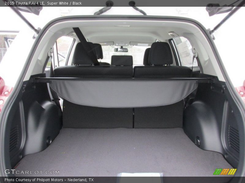 Super White / Black 2015 Toyota RAV4 LE