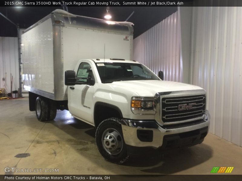 Front 3/4 View of 2015 Sierra 3500HD Work Truck Regular Cab Moving Truck