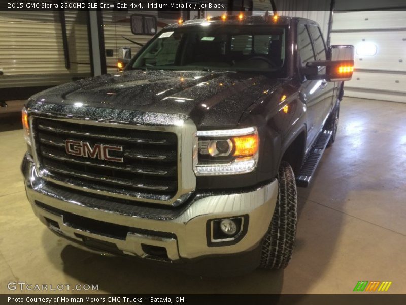 Iridium Metallic / Jet Black 2015 GMC Sierra 2500HD SLE Crew Cab 4x4