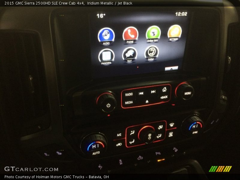 Iridium Metallic / Jet Black 2015 GMC Sierra 2500HD SLE Crew Cab 4x4