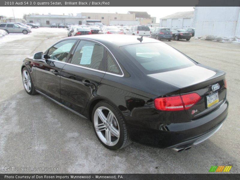 Brilliant Black / Black/Red 2010 Audi S4 3.0 quattro Sedan