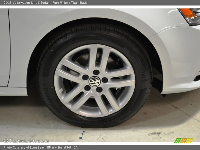 Pure White / Titan Black 2015 Volkswagen Jetta S Sedan