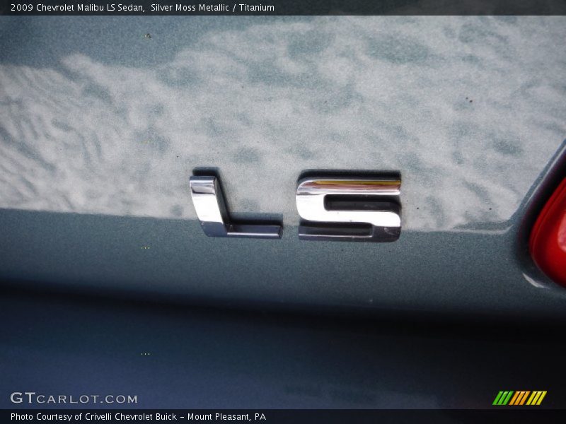 Silver Moss Metallic / Titanium 2009 Chevrolet Malibu LS Sedan