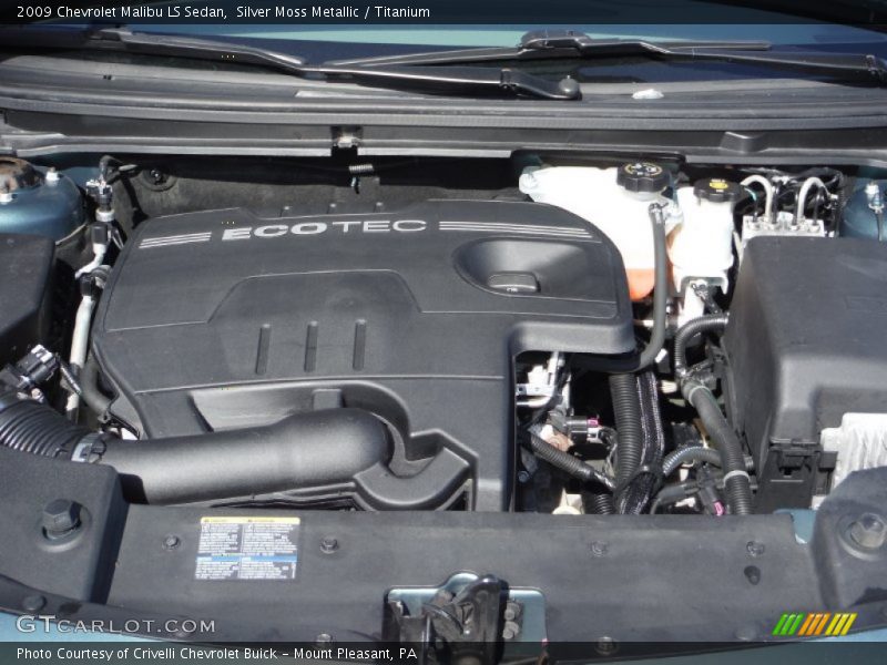 Silver Moss Metallic / Titanium 2009 Chevrolet Malibu LS Sedan