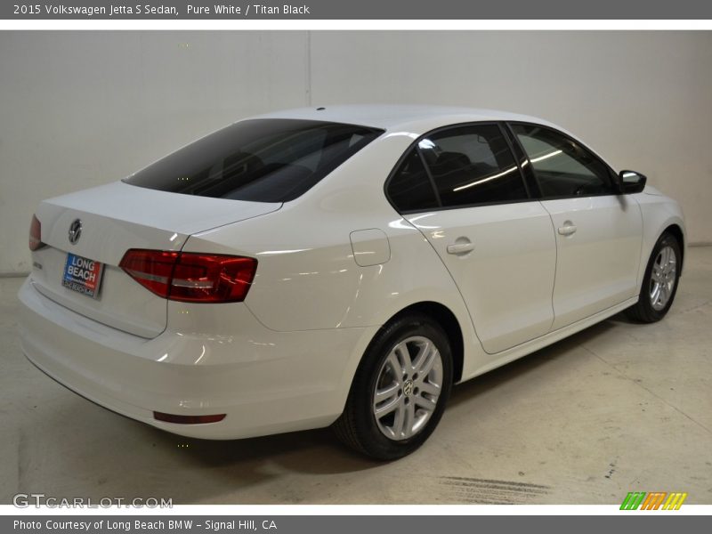 Pure White / Titan Black 2015 Volkswagen Jetta S Sedan