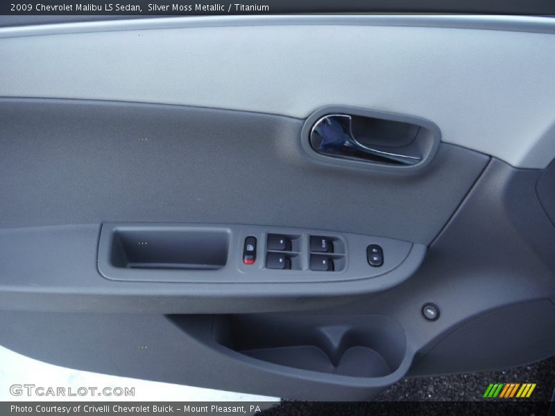 Silver Moss Metallic / Titanium 2009 Chevrolet Malibu LS Sedan