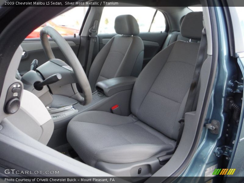 Silver Moss Metallic / Titanium 2009 Chevrolet Malibu LS Sedan