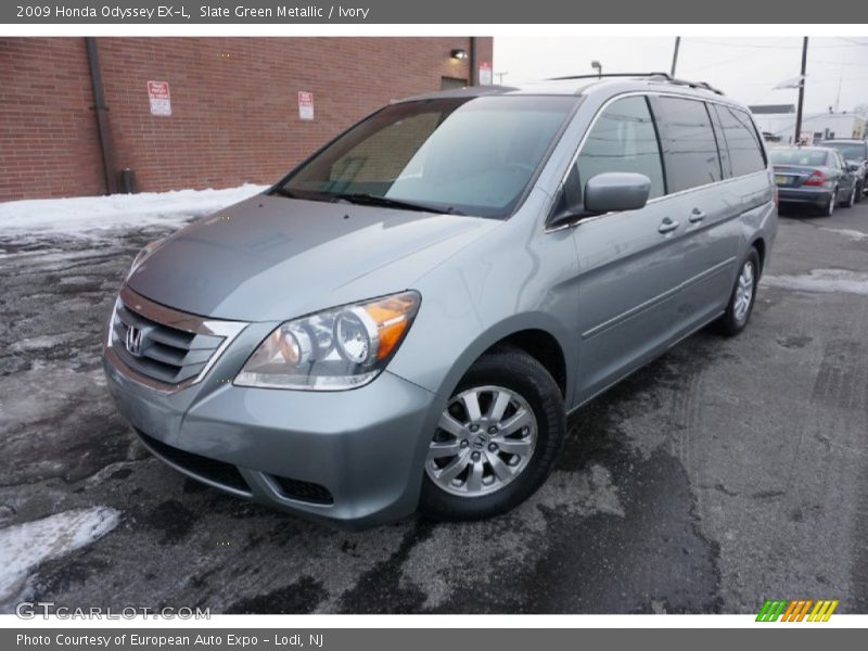 Slate Green Metallic / Ivory 2009 Honda Odyssey EX-L