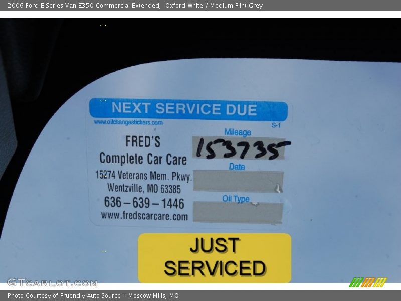 Oxford White / Medium Flint Grey 2006 Ford E Series Van E350 Commercial Extended