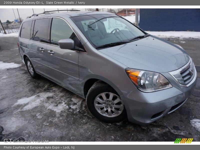 Slate Green Metallic / Ivory 2009 Honda Odyssey EX-L