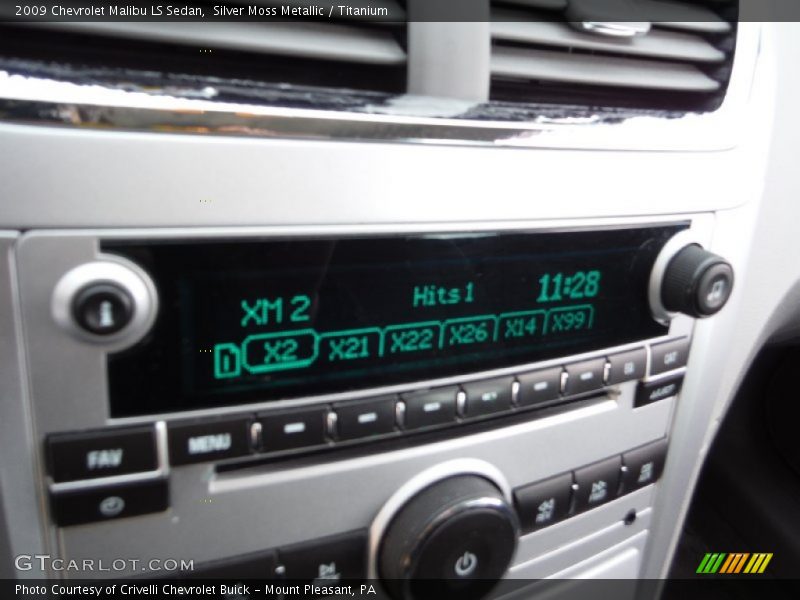 Silver Moss Metallic / Titanium 2009 Chevrolet Malibu LS Sedan