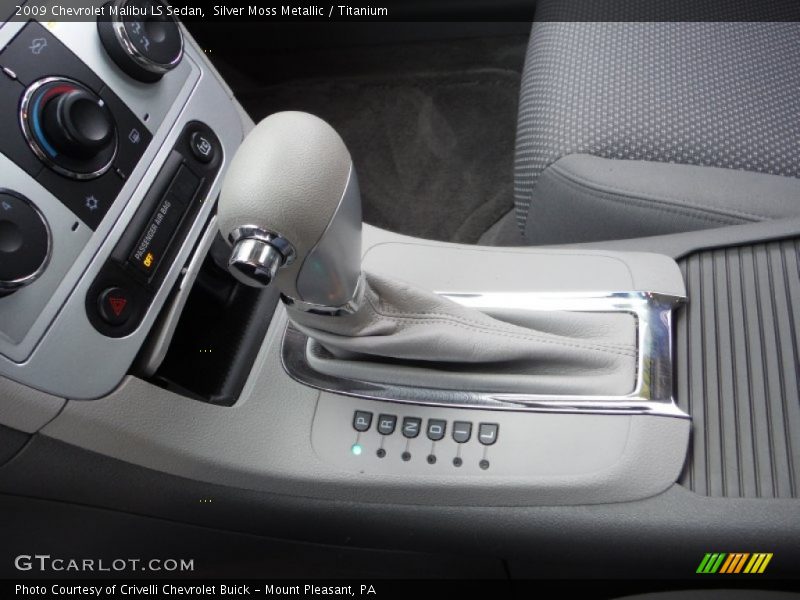 Silver Moss Metallic / Titanium 2009 Chevrolet Malibu LS Sedan