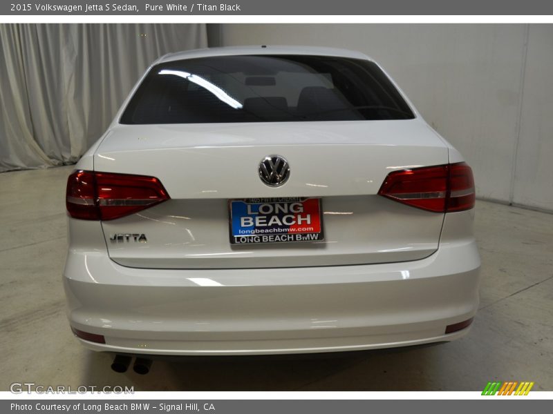 Pure White / Titan Black 2015 Volkswagen Jetta S Sedan