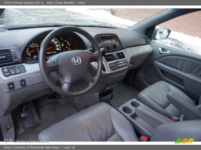 Slate Green Metallic / Ivory 2009 Honda Odyssey EX-L