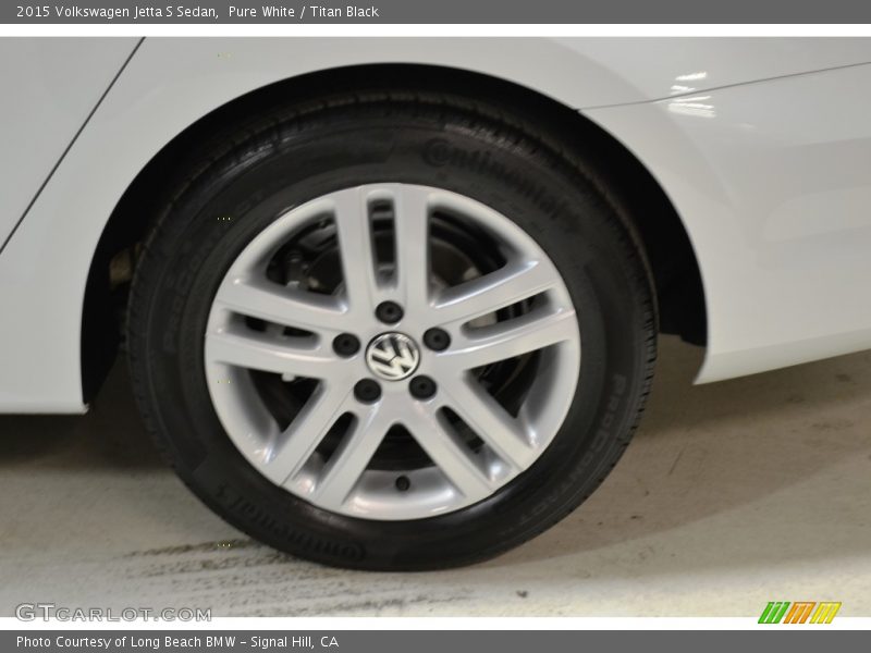 Pure White / Titan Black 2015 Volkswagen Jetta S Sedan