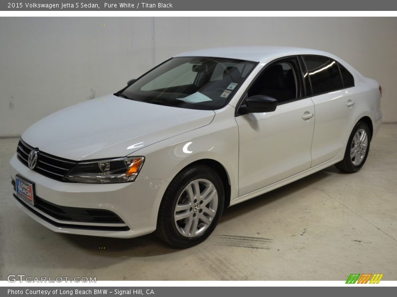 Pure White / Titan Black 2015 Volkswagen Jetta S Sedan