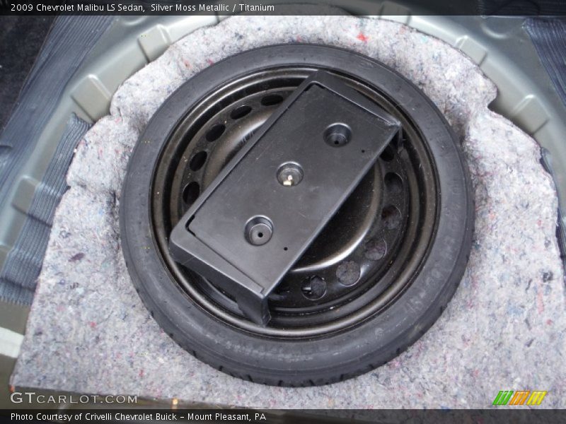 Silver Moss Metallic / Titanium 2009 Chevrolet Malibu LS Sedan