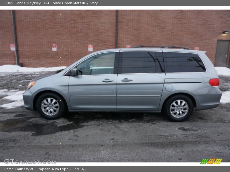 Slate Green Metallic / Ivory 2009 Honda Odyssey EX-L