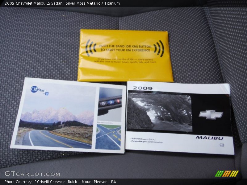 Silver Moss Metallic / Titanium 2009 Chevrolet Malibu LS Sedan