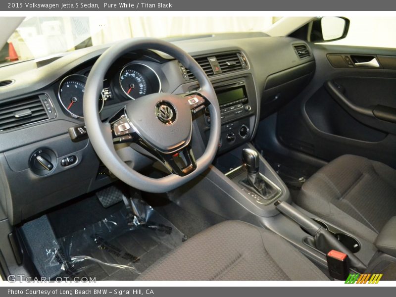 Titan Black Interior - 2015 Jetta S Sedan 