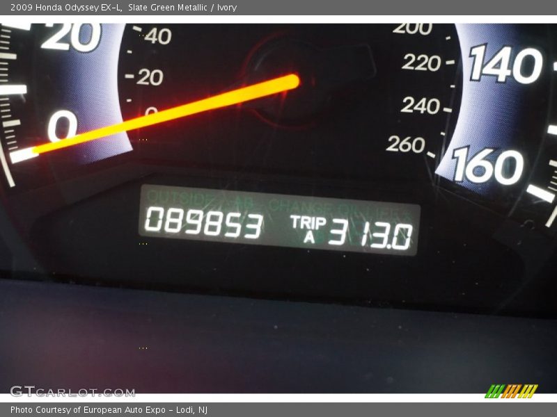 Slate Green Metallic / Ivory 2009 Honda Odyssey EX-L