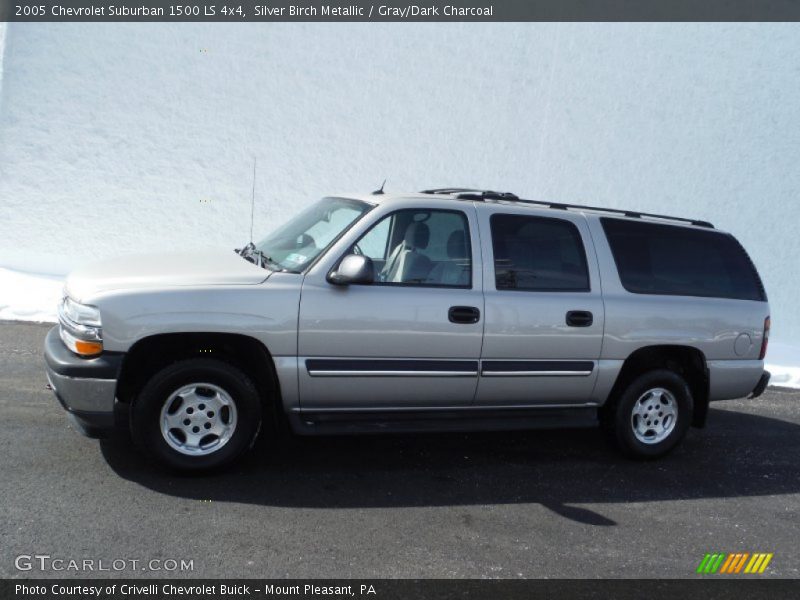 Silver Birch Metallic / Gray/Dark Charcoal 2005 Chevrolet Suburban 1500 LS 4x4