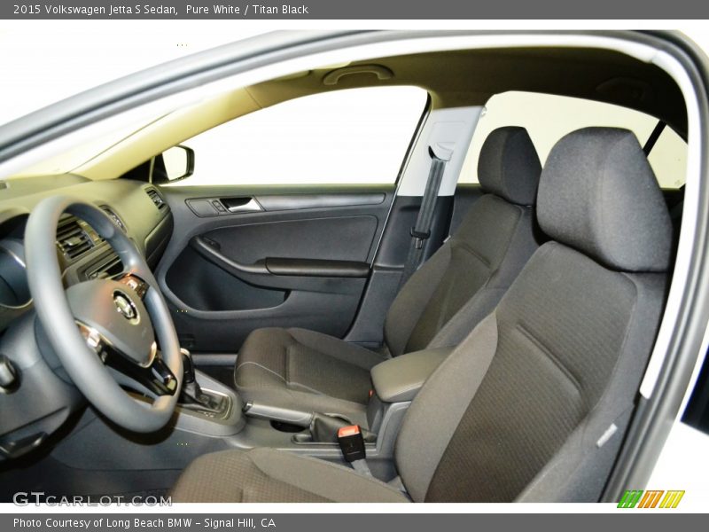 Pure White / Titan Black 2015 Volkswagen Jetta S Sedan