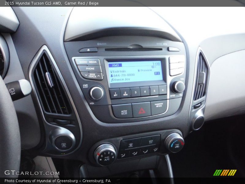 Garnet Red / Beige 2015 Hyundai Tucson GLS AWD