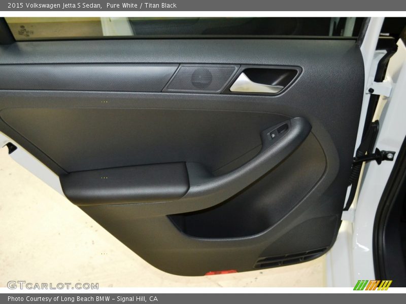 Pure White / Titan Black 2015 Volkswagen Jetta S Sedan