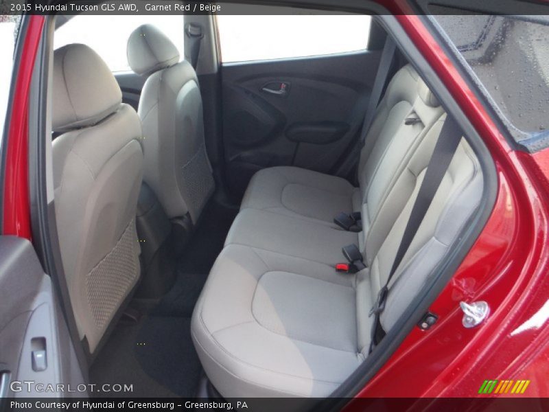 Garnet Red / Beige 2015 Hyundai Tucson GLS AWD