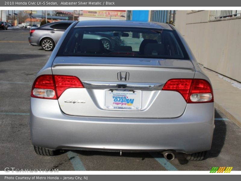 Alabaster Silver Metallic / Black 2010 Honda Civic LX-S Sedan