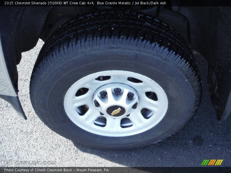 Blue Granite Metallic / Jet Black/Dark Ash 2015 Chevrolet Silverado 2500HD WT Crew Cab 4x4