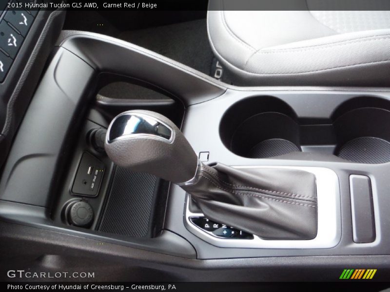 Garnet Red / Beige 2015 Hyundai Tucson GLS AWD