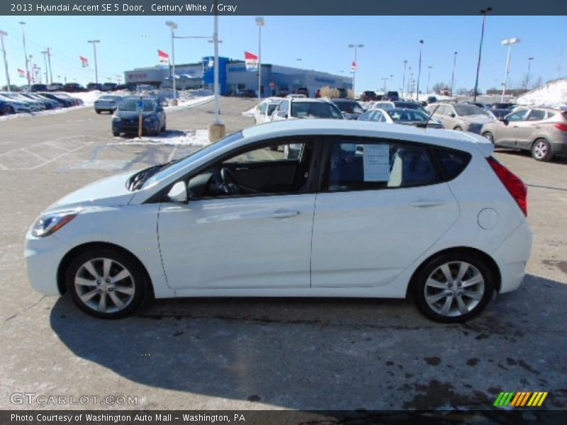 Century White / Gray 2013 Hyundai Accent SE 5 Door