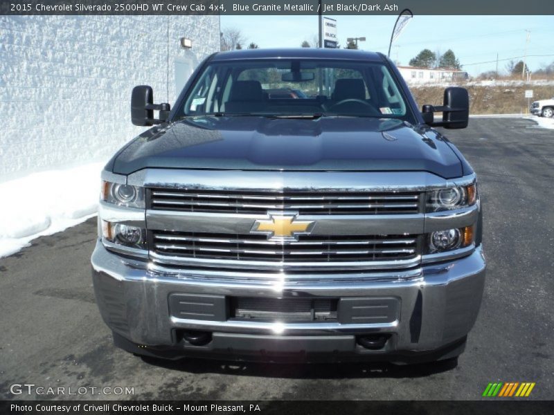 Blue Granite Metallic / Jet Black/Dark Ash 2015 Chevrolet Silverado 2500HD WT Crew Cab 4x4