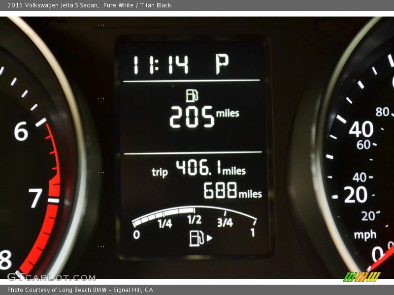 Pure White / Titan Black 2015 Volkswagen Jetta S Sedan