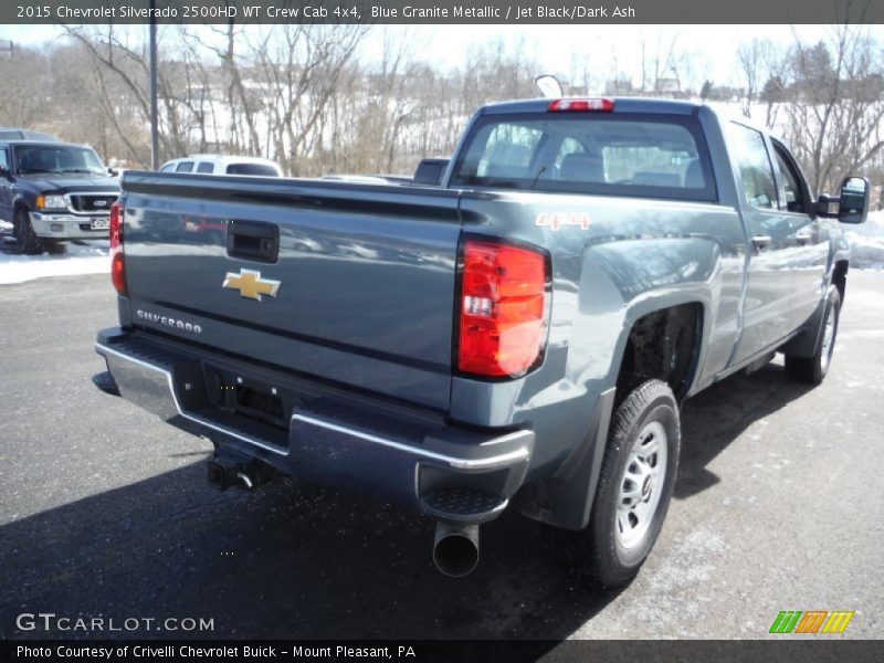 Blue Granite Metallic / Jet Black/Dark Ash 2015 Chevrolet Silverado 2500HD WT Crew Cab 4x4