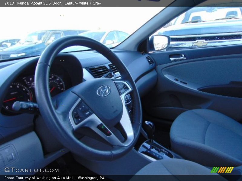 Century White / Gray 2013 Hyundai Accent SE 5 Door