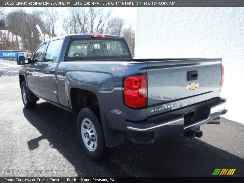 Blue Granite Metallic / Jet Black/Dark Ash 2015 Chevrolet Silverado 2500HD WT Crew Cab 4x4