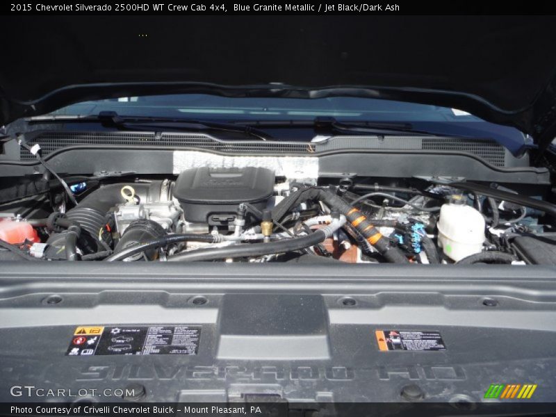 Blue Granite Metallic / Jet Black/Dark Ash 2015 Chevrolet Silverado 2500HD WT Crew Cab 4x4