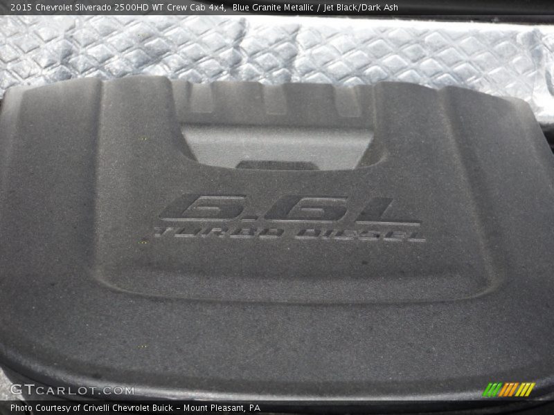 Blue Granite Metallic / Jet Black/Dark Ash 2015 Chevrolet Silverado 2500HD WT Crew Cab 4x4